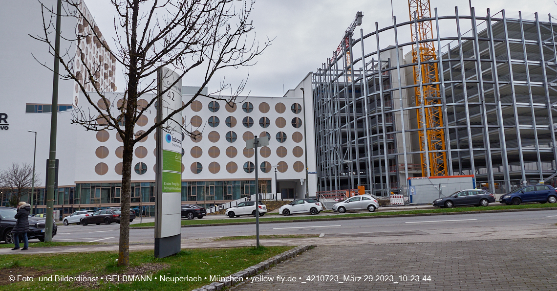 29.03.2023 - Baustelle REVO und Umgebung in Neuperlach